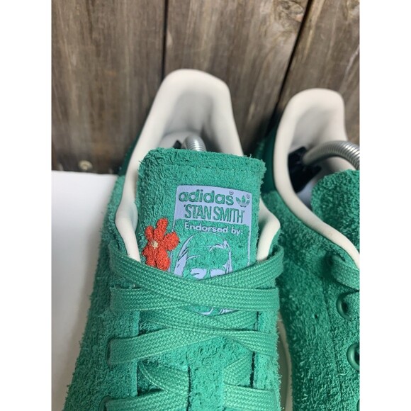 adidas ORIGINALS MEN'S STAN SMITH FLORAL IMPACT TRAINERS SHOES SNEAKERS GREEN 11 - Picture 4 of 10